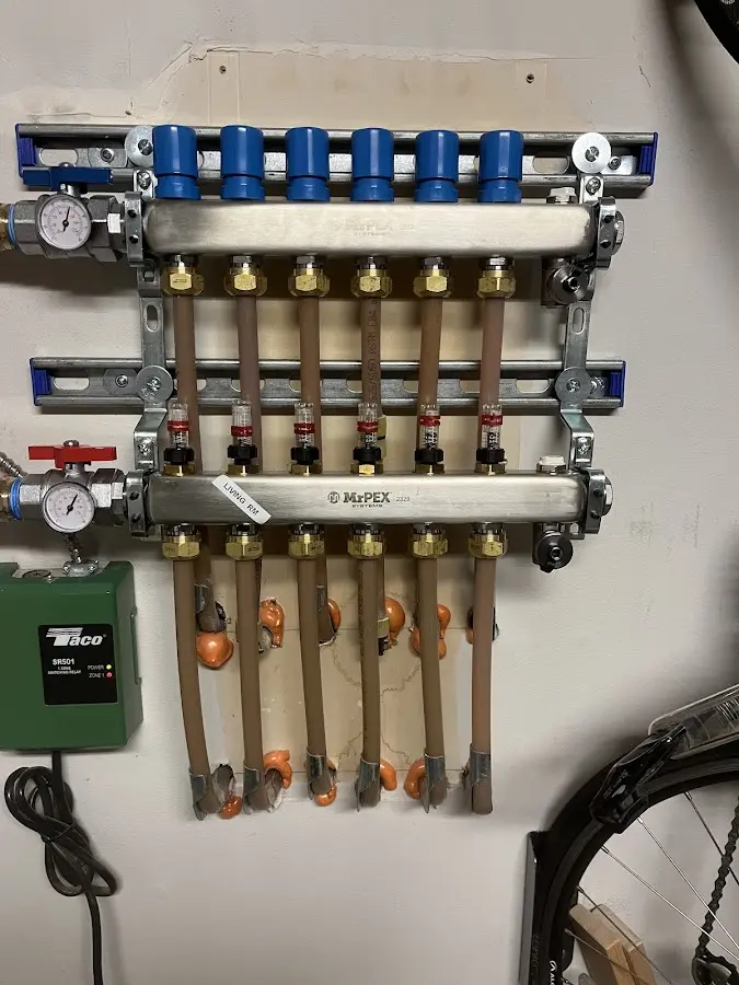 Plumber performing Leak Detection at a residential property in Lima